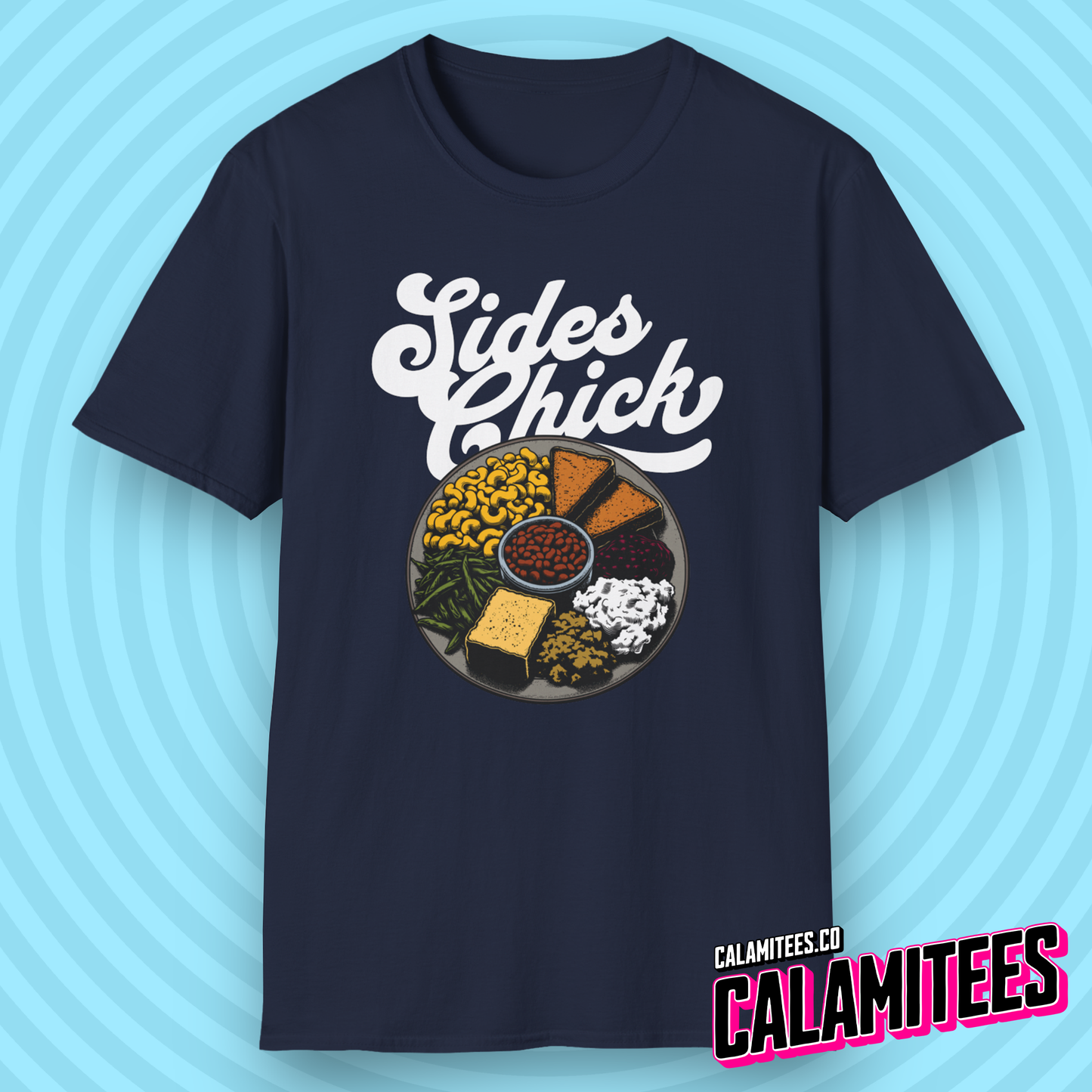 Sides Chick Food Lover Thanksgiving Sidechick Joke T-Shirt