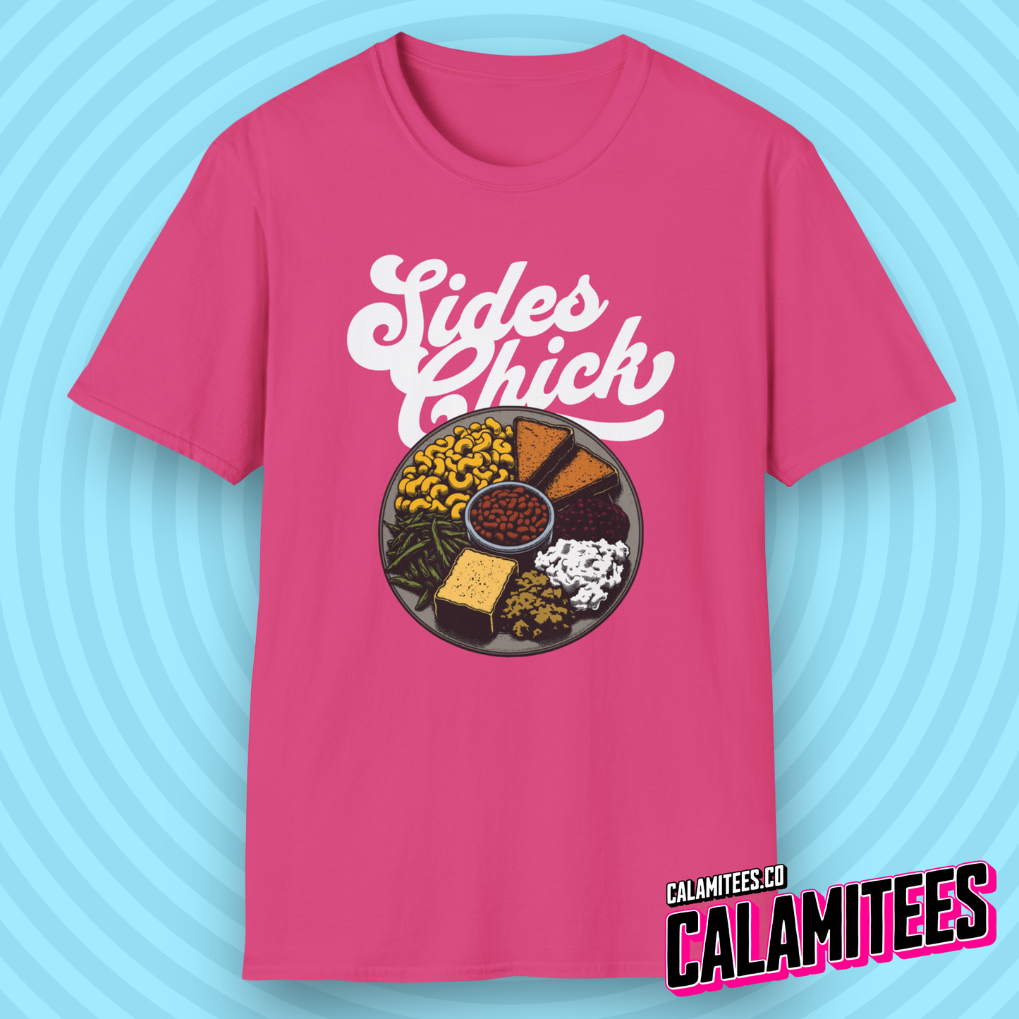 Sides Chick Food Lover Thanksgiving Sidechick Joke T-Shirt