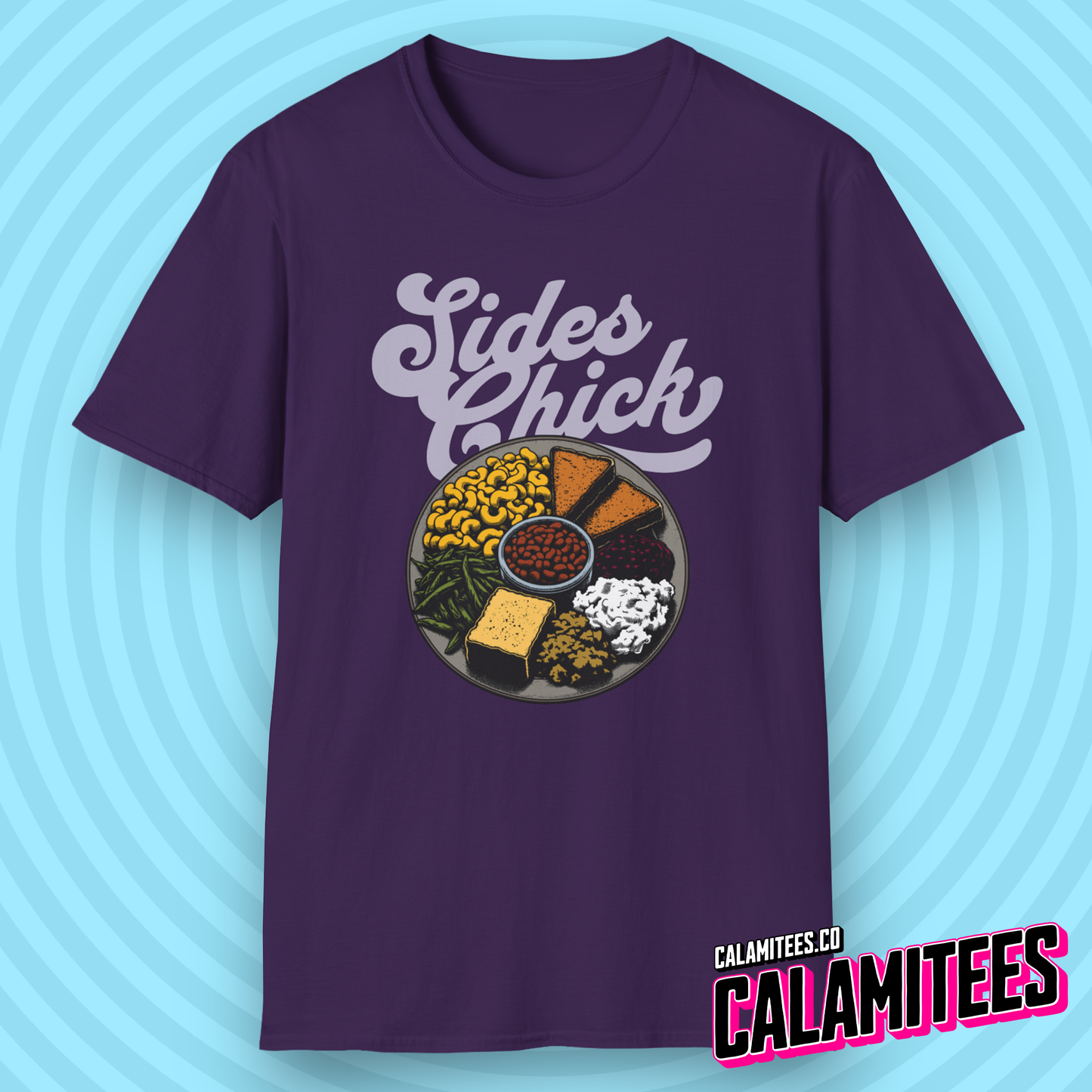 Sides Chick Food Lover Thanksgiving Sidechick Joke T-Shirt