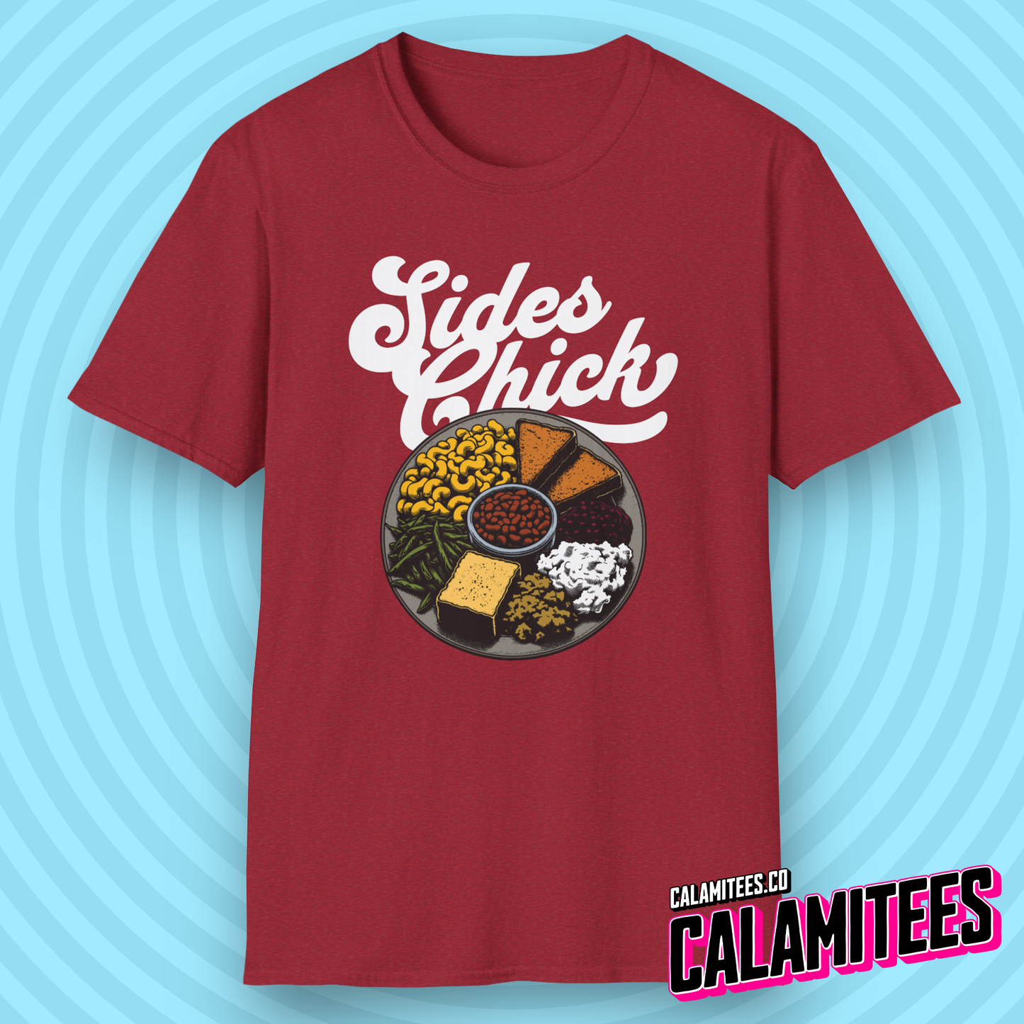 Sides Chick Food Lover Thanksgiving Sidechick Joke T-Shirt