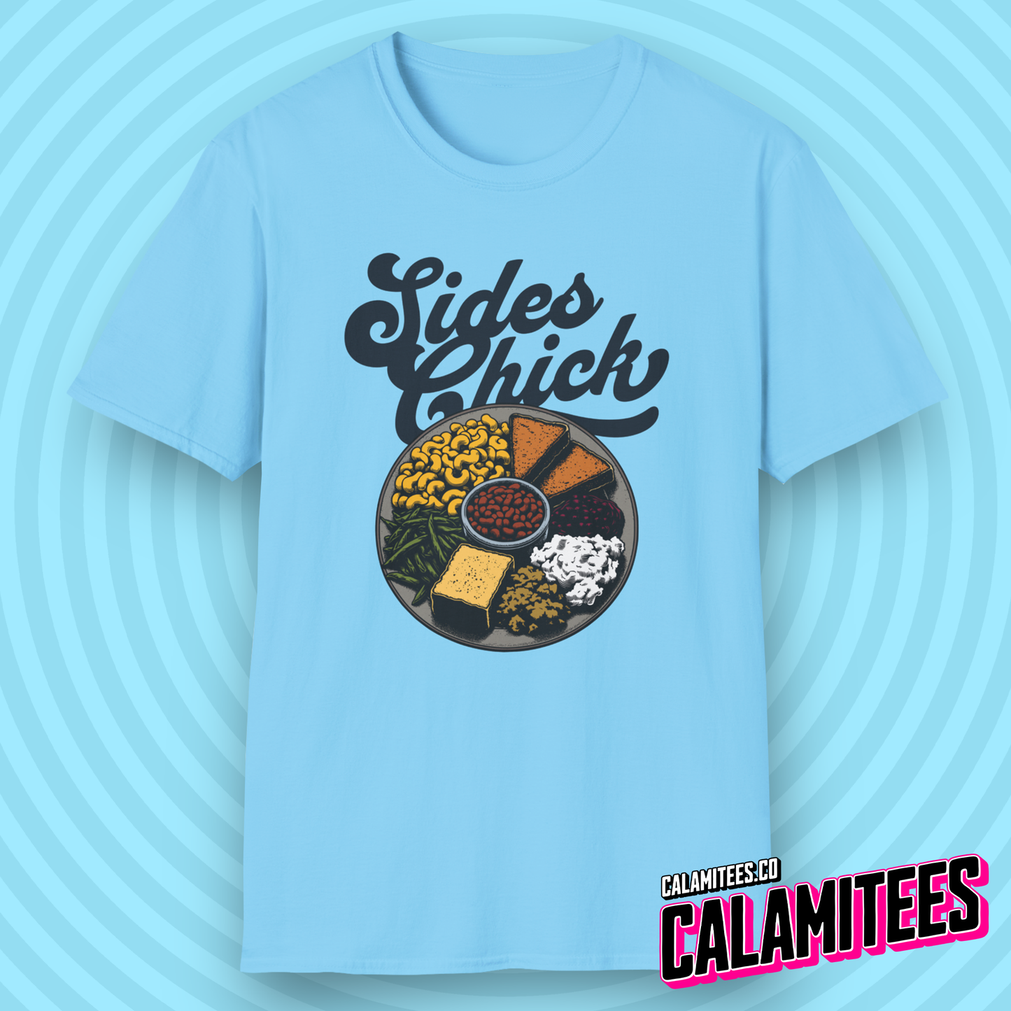 Sides Chick Food Lover Thanksgiving Sidechick Joke T-Shirt