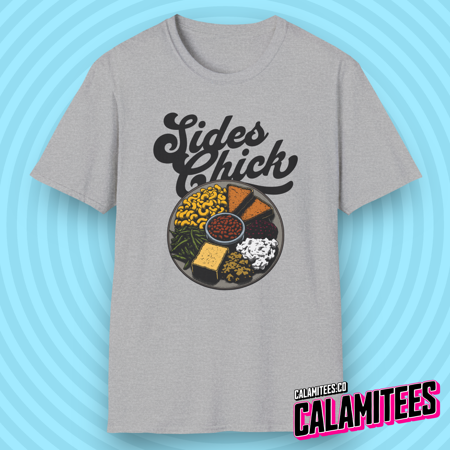 Sides Chick Food Lover Thanksgiving Sidechick Joke T-Shirt