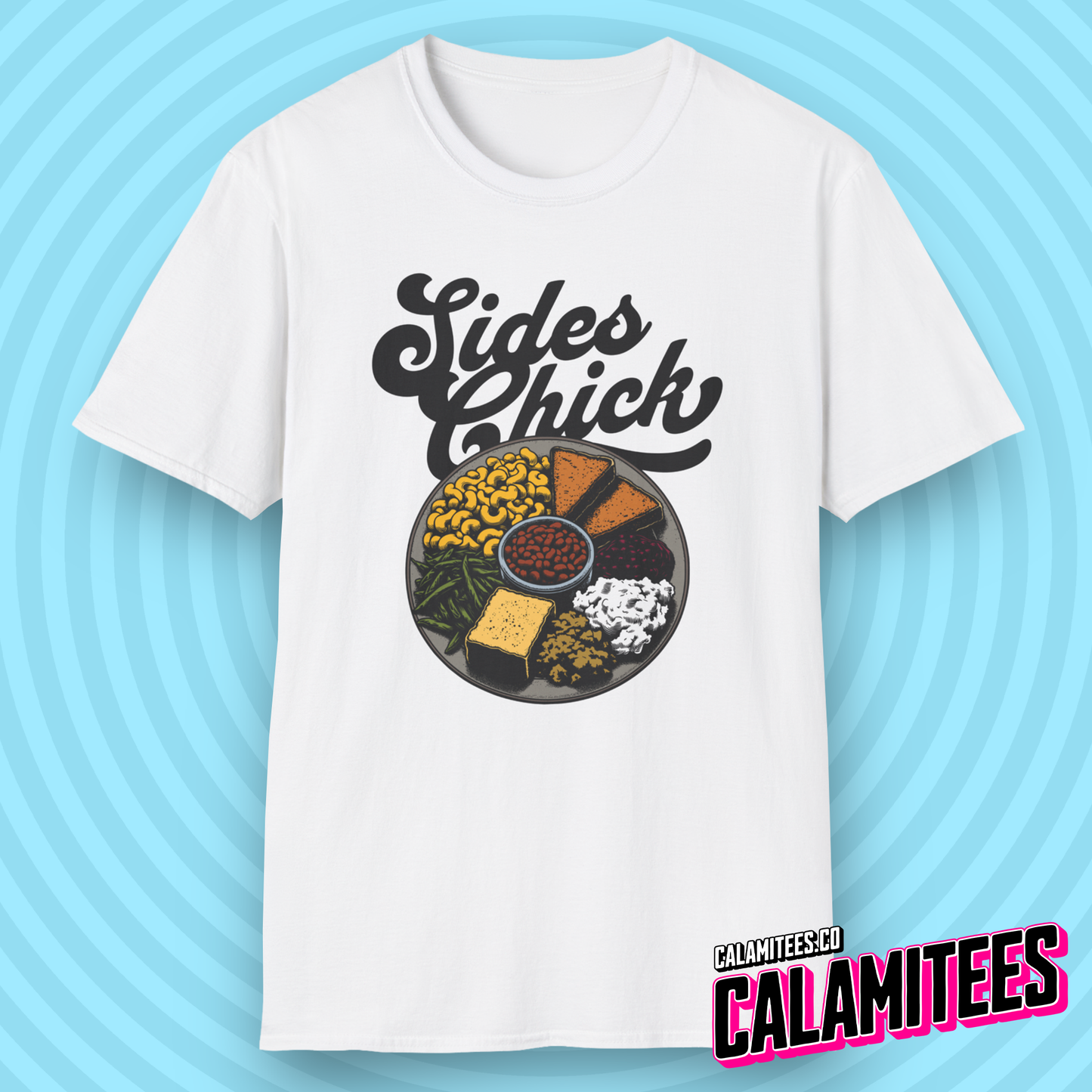 Sides Chick Food Lover Thanksgiving Sidechick Joke T-Shirt
