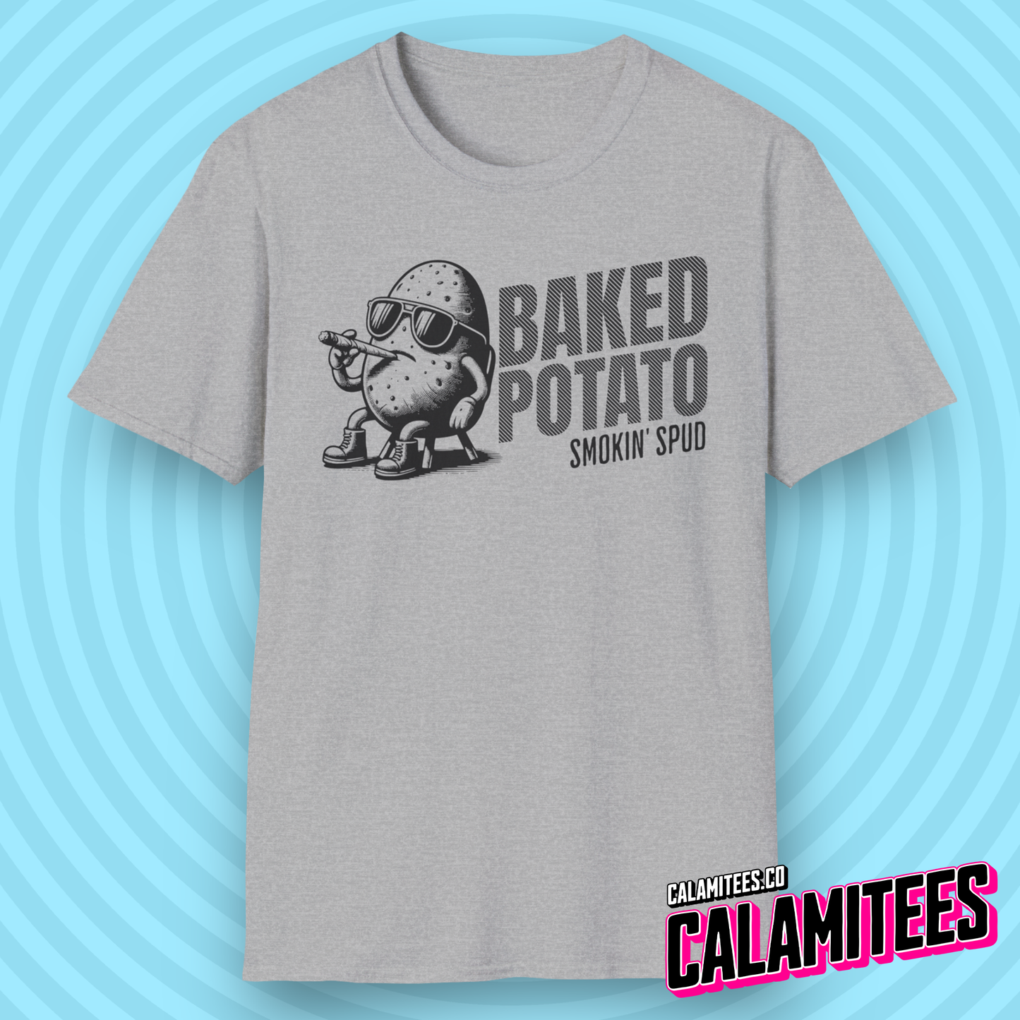 Baked Potato - Smokin Spud - Funny Cannabis T-Shirt