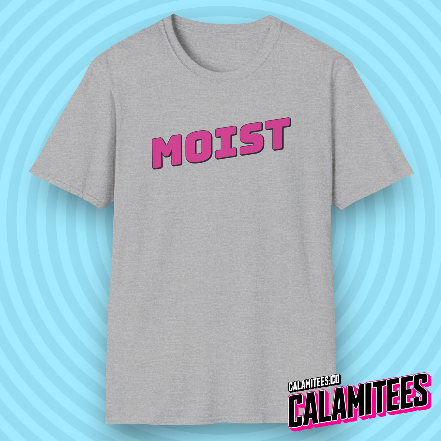 Moist Logo Funny Graphic Tee T-Shirt