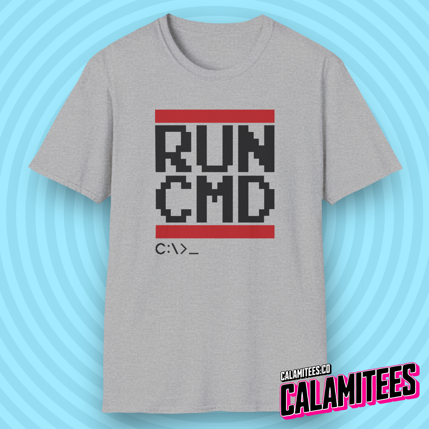 RUN CMD - Parody Logo Geek T-Shirt