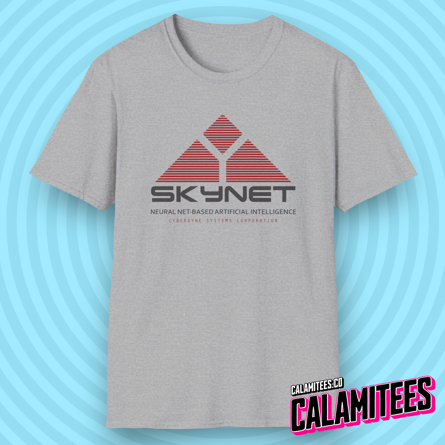Skynet Logo Cyberdyne Systems Corporation Logo Graphic Tee Nostalgia Terminator Throwback Geek T-Shirt