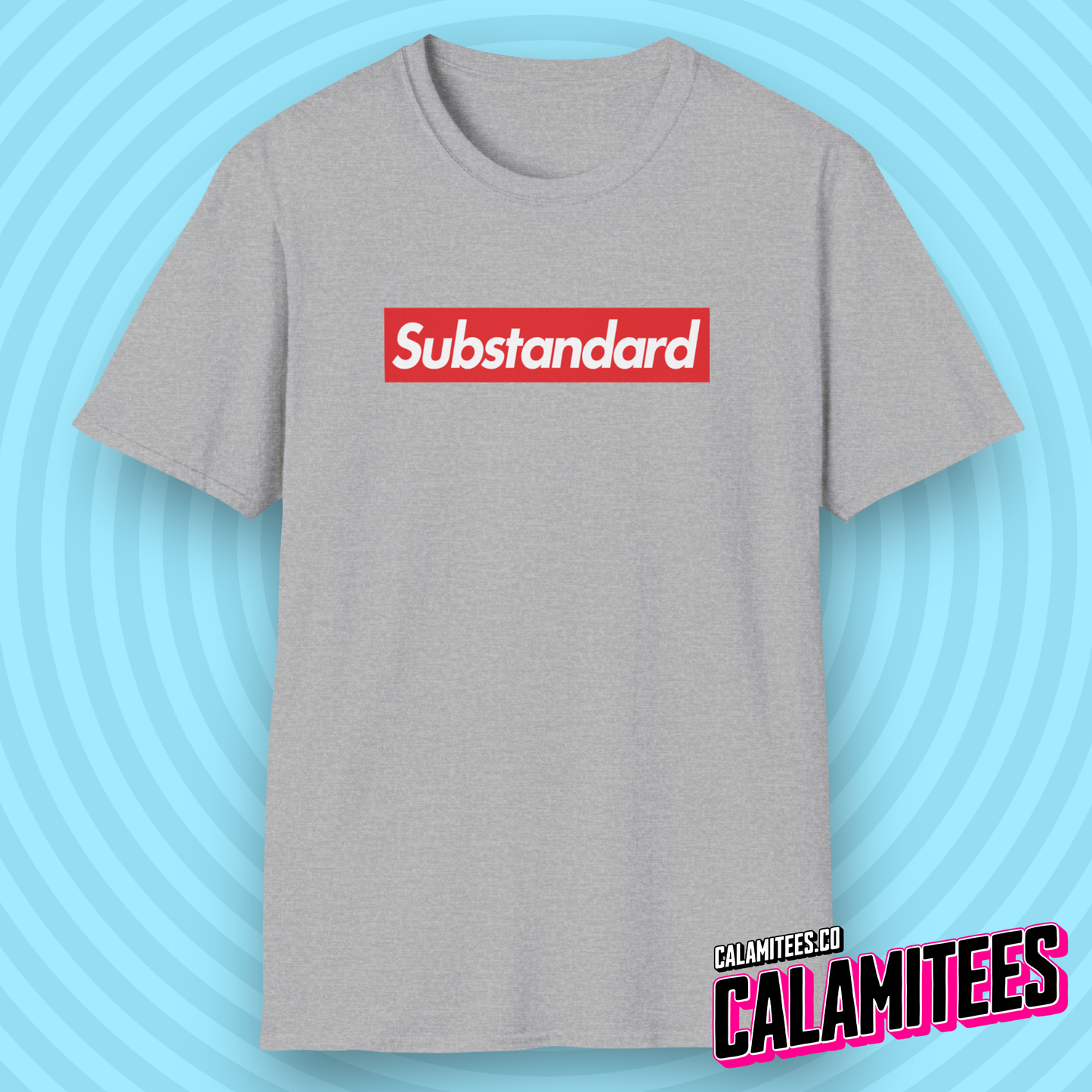 Substandard - Parody Supreme Logo Graphic Tee Trendy Style T-Shirt