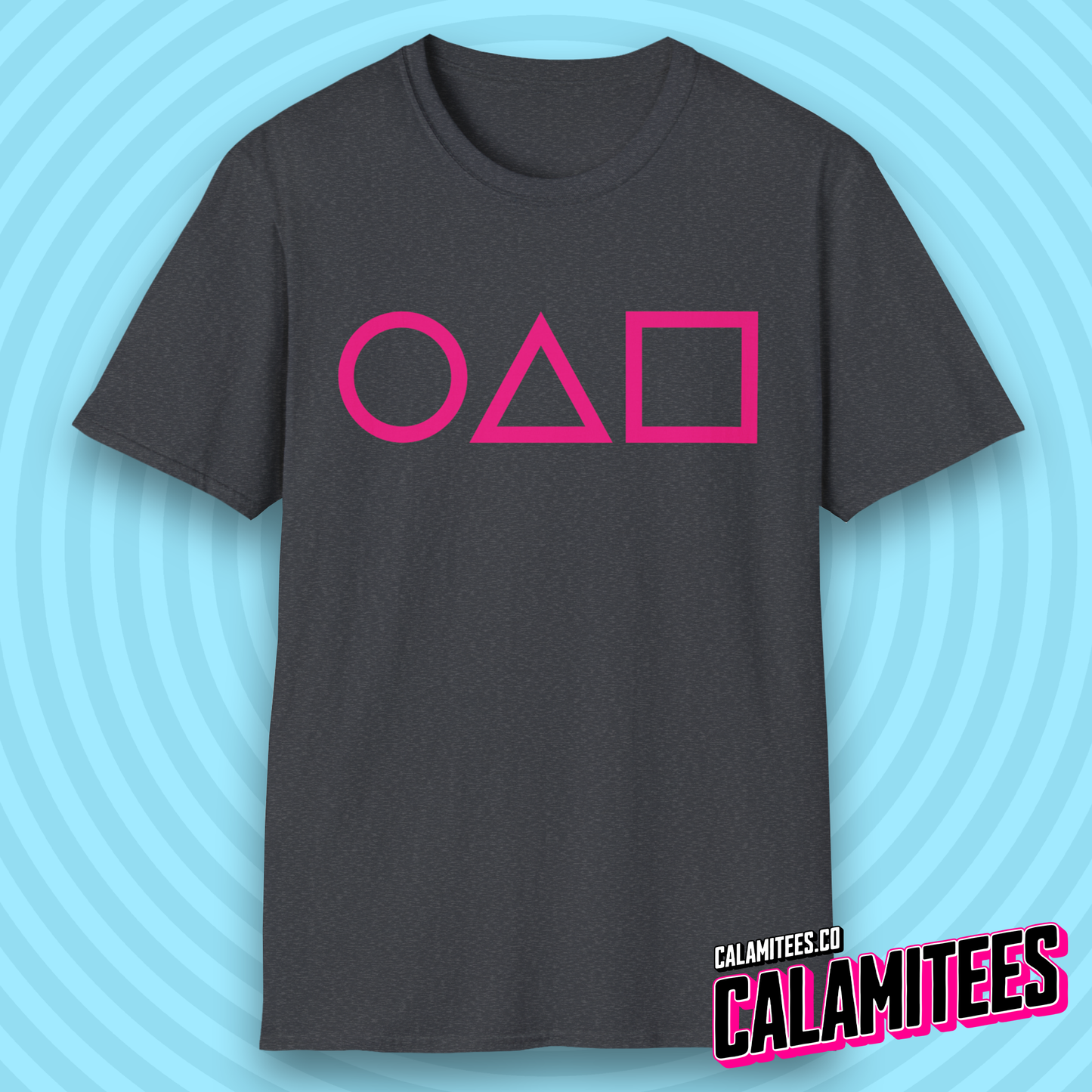 3 Shapes (Crispy Clean Minimal Version) Squid Game Fan T-Shirt