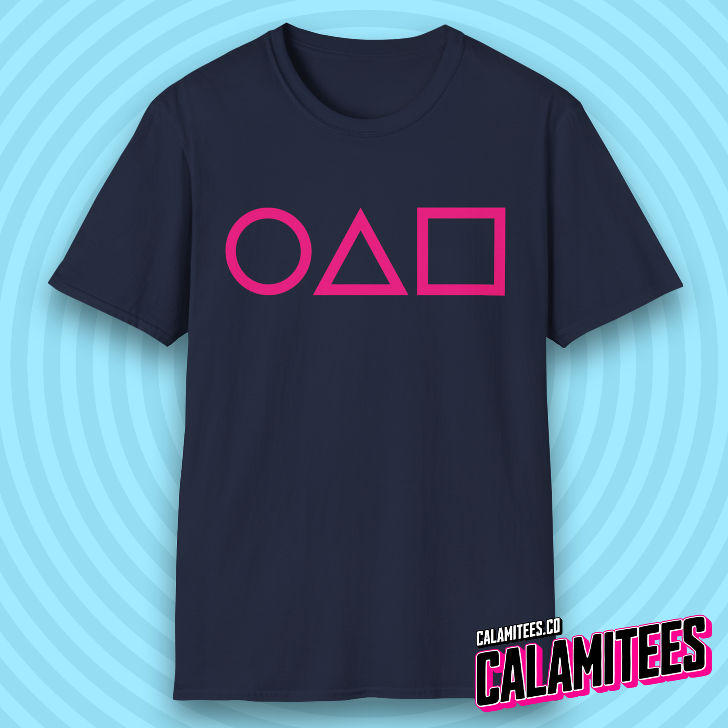 3 Shapes (Crispy Clean Minimal Version) Squid Game Fan T-Shirt