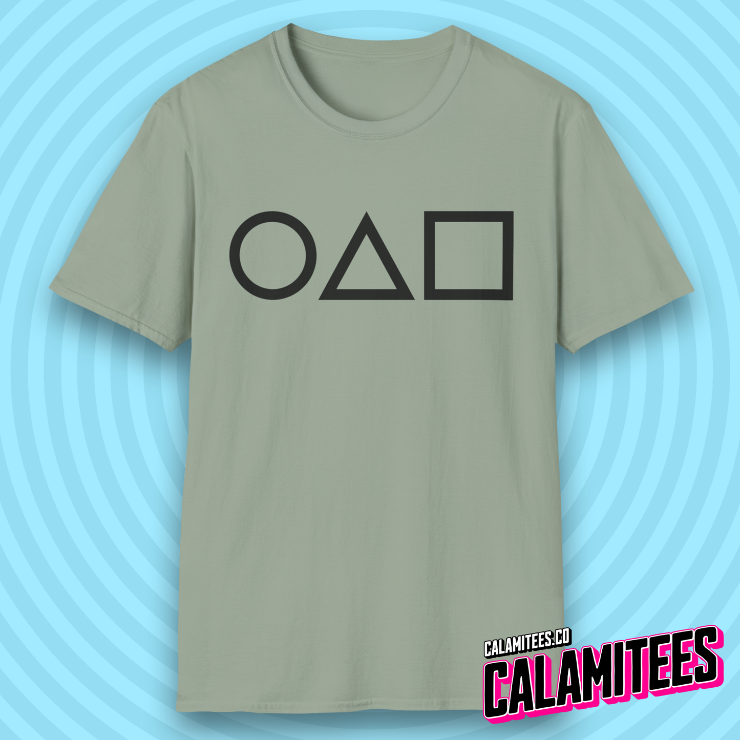 3 Shapes (Crispy Clean Minimal Version) Squid Game Fan T-Shirt