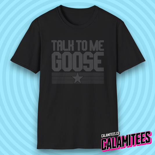Talk To Me Goose Classic Top Gun Movie Quote Inspired Graphic Tee Pop Culture T-Shirt