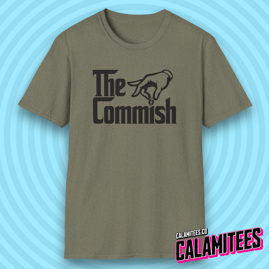 The Commish Fantasy Football Commissioner Parody Logo T-Shirt