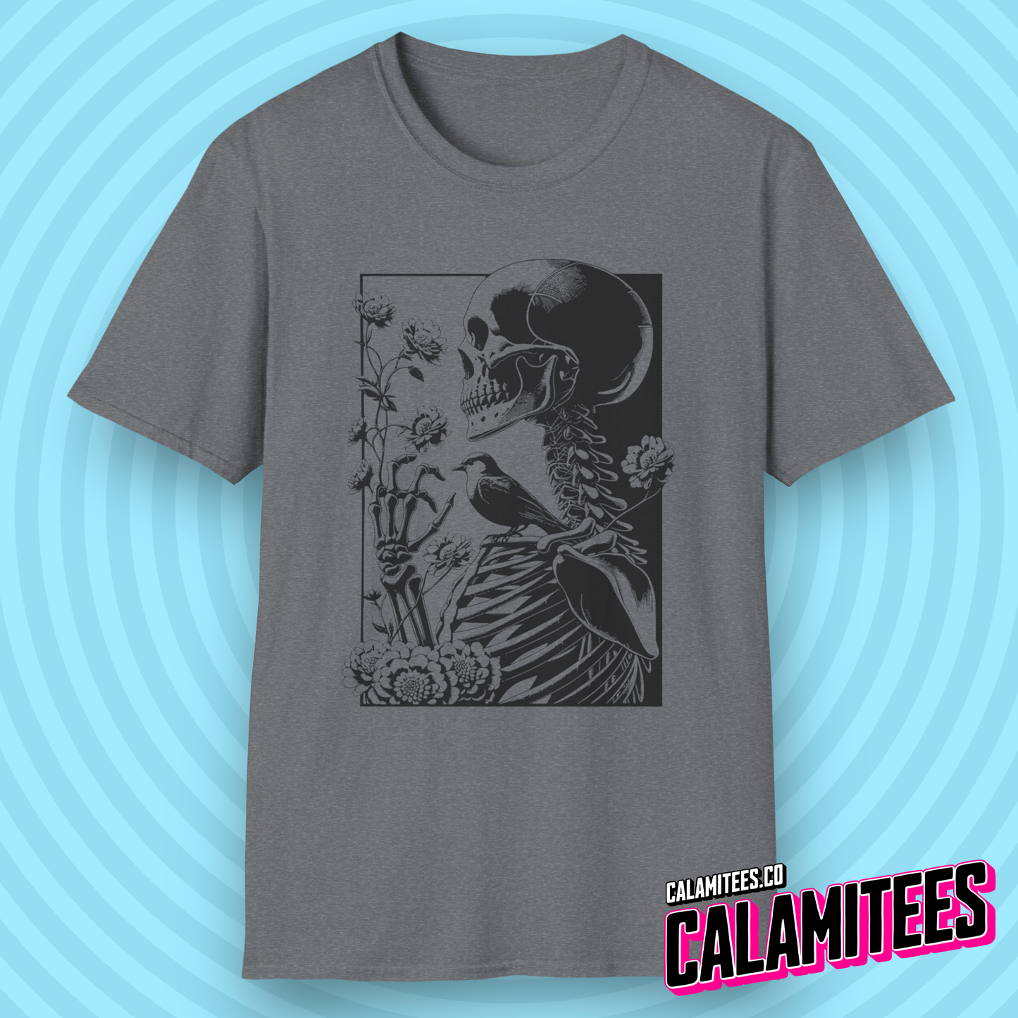 The Gardener - Skeleton Wildflower T-Shirt