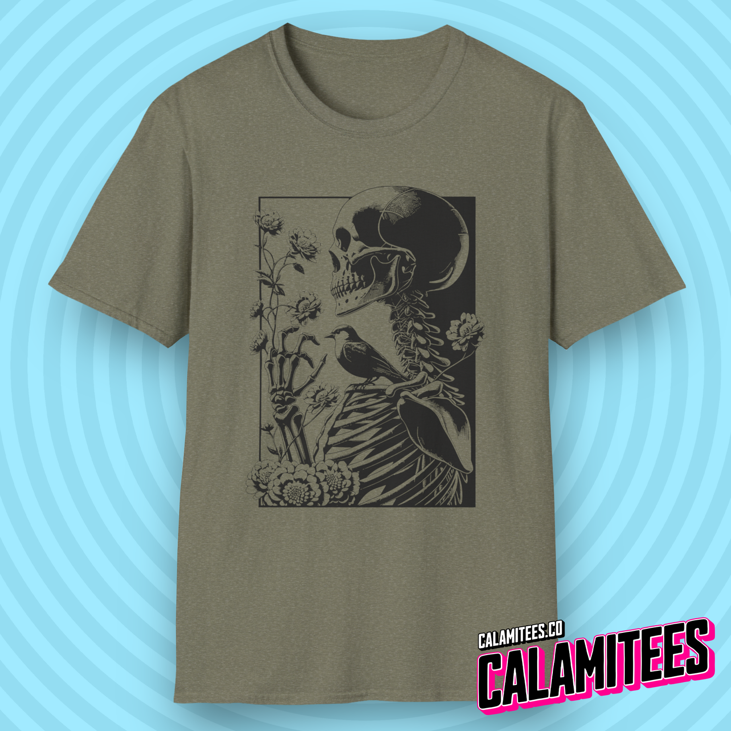 The Gardener - Skeleton Wildflower T-Shirt