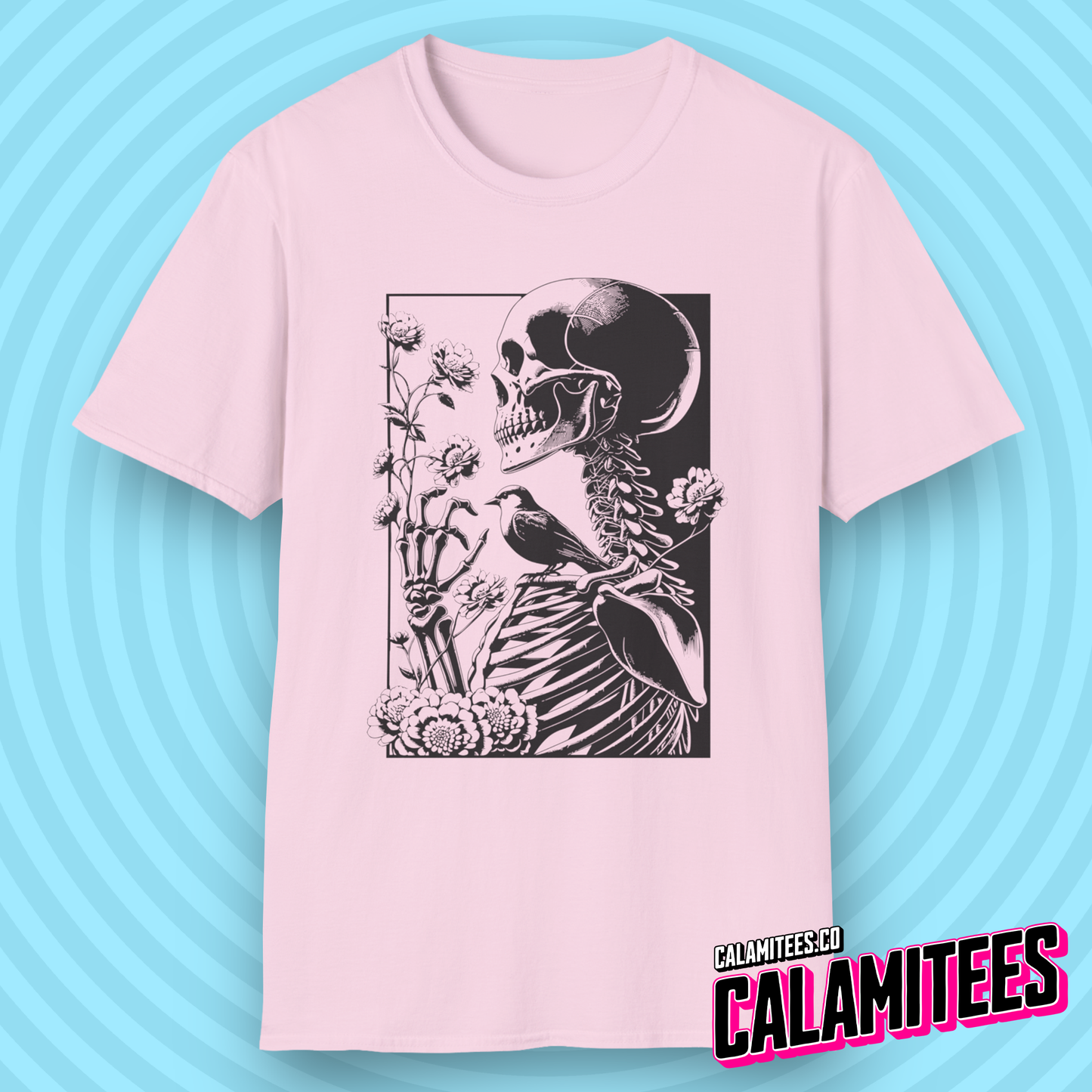 The Gardener - Skeleton Wildflower T-Shirt