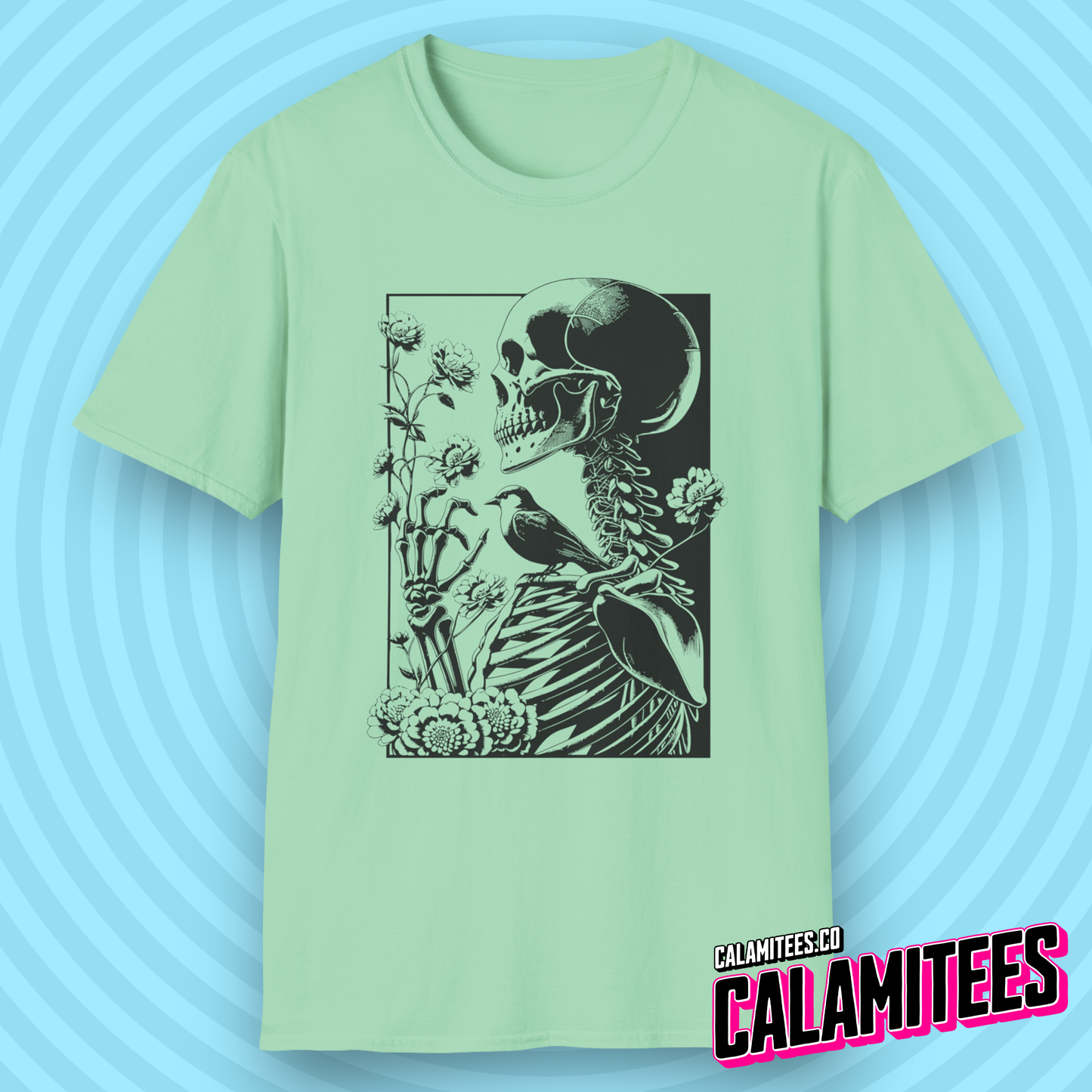 The Gardener - Skeleton Wildflower T-Shirt
