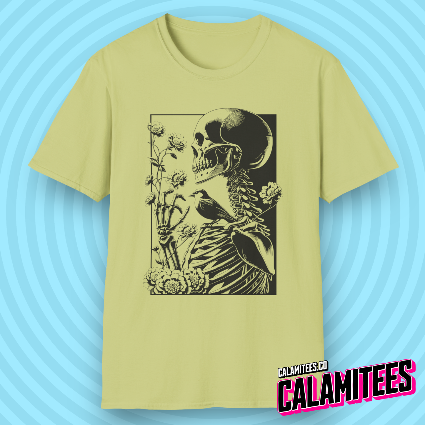 The Gardener - Skeleton Wildflower T-Shirt
