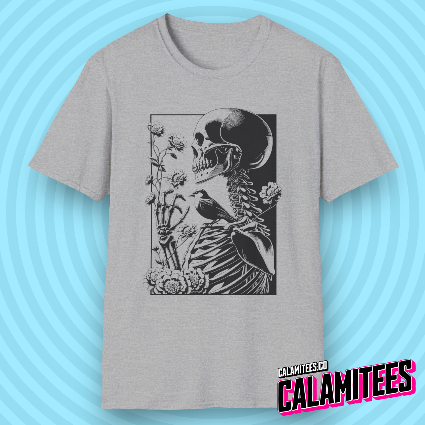 The Gardener - Skeleton Wildflower T-Shirt