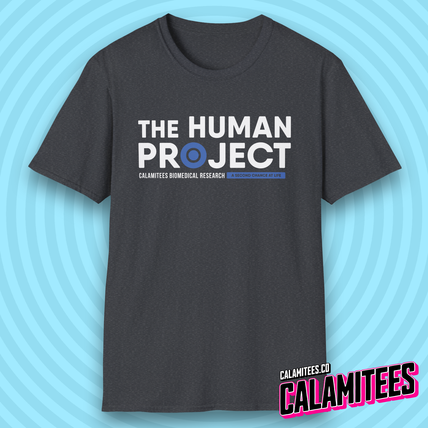 The Human Project Calamitees Biomedical Research Logo T-Shirt
