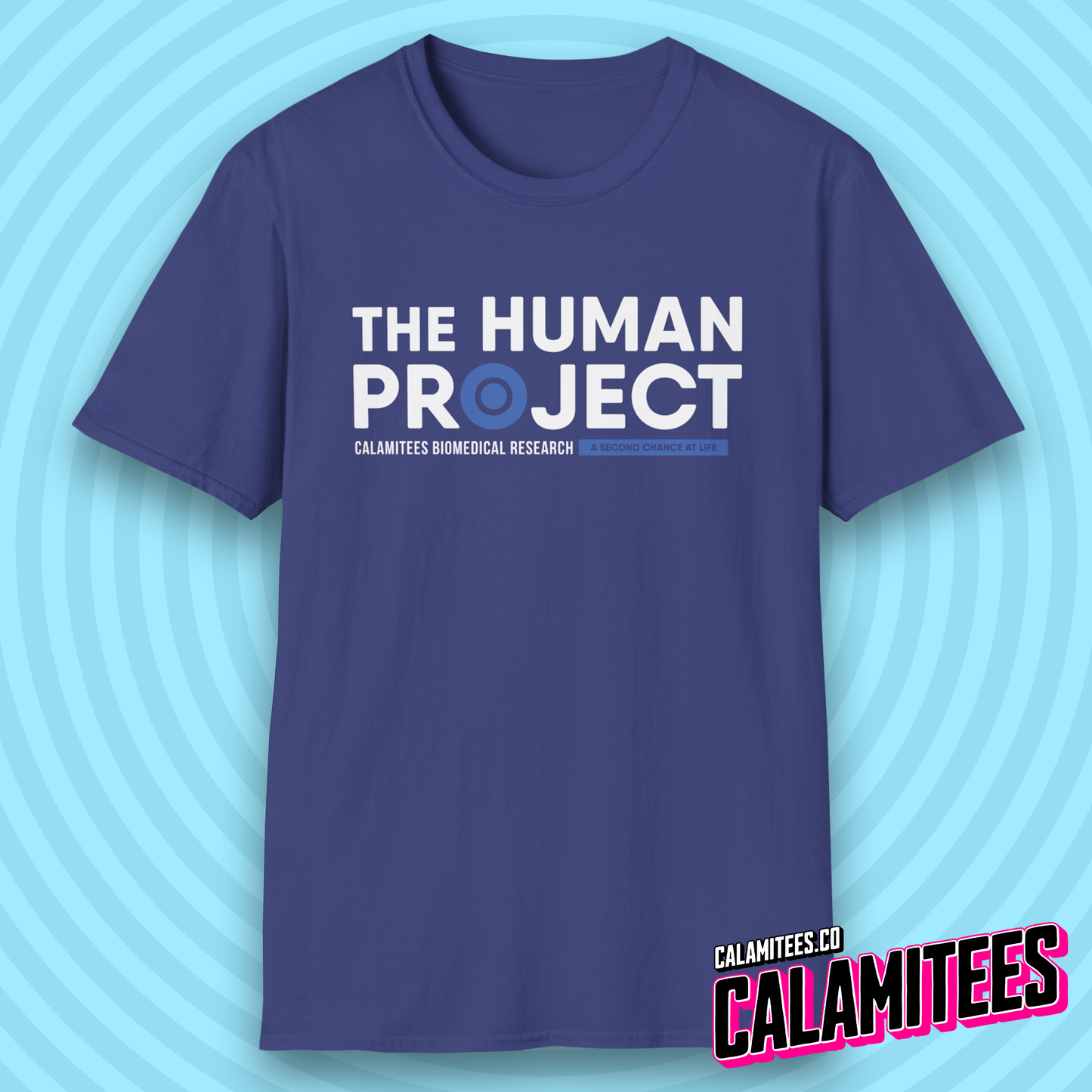 The Human Project Calamitees Biomedical Research Logo T-Shirt