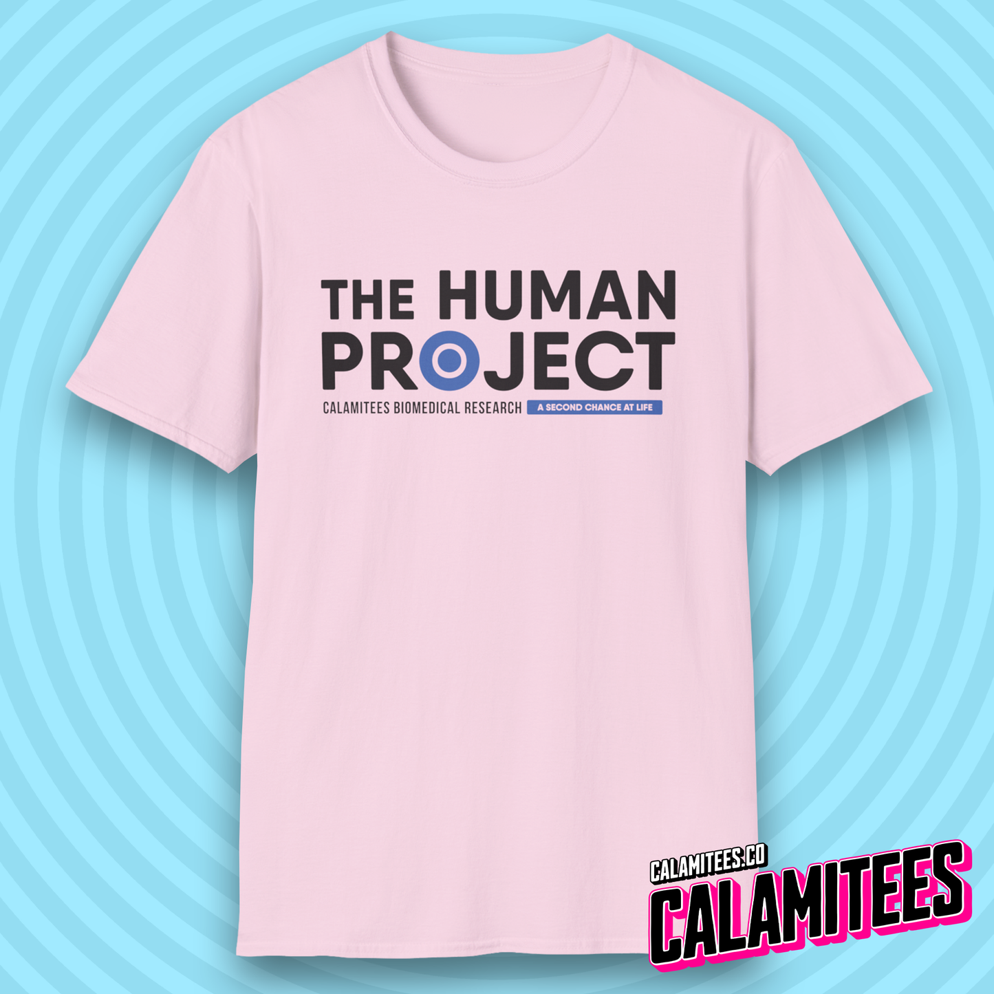 The Human Project Calamitees Biomedical Research Logo T-Shirt