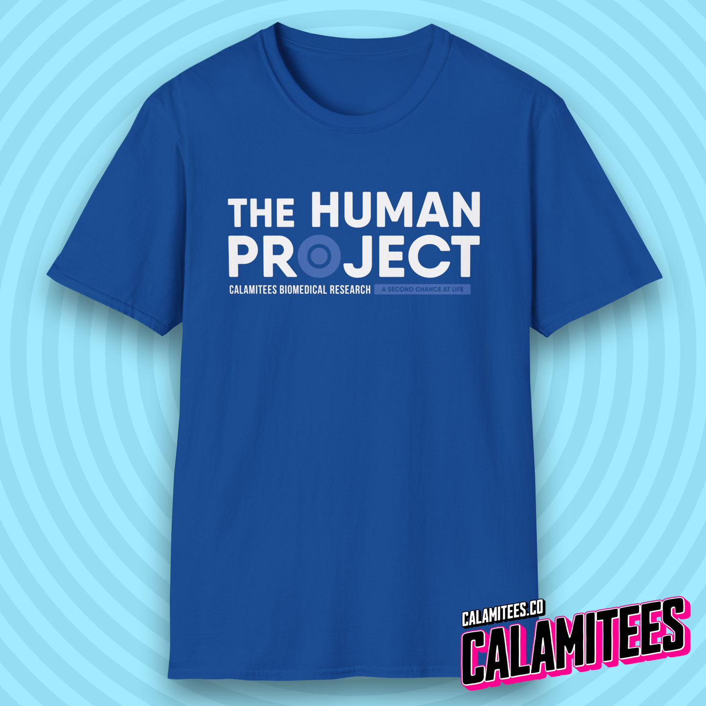 The Human Project Calamitees Biomedical Research Logo T-Shirt