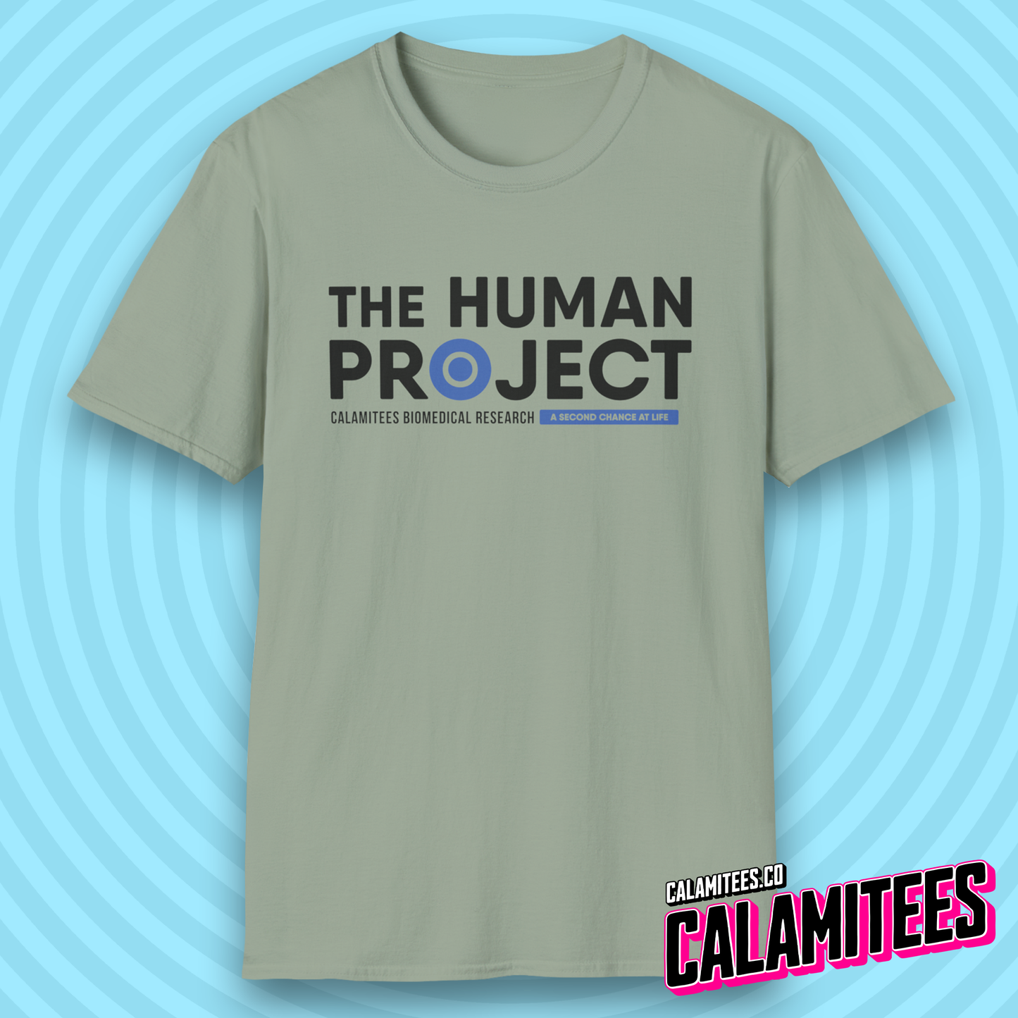 The Human Project Calamitees Biomedical Research Logo T-Shirt