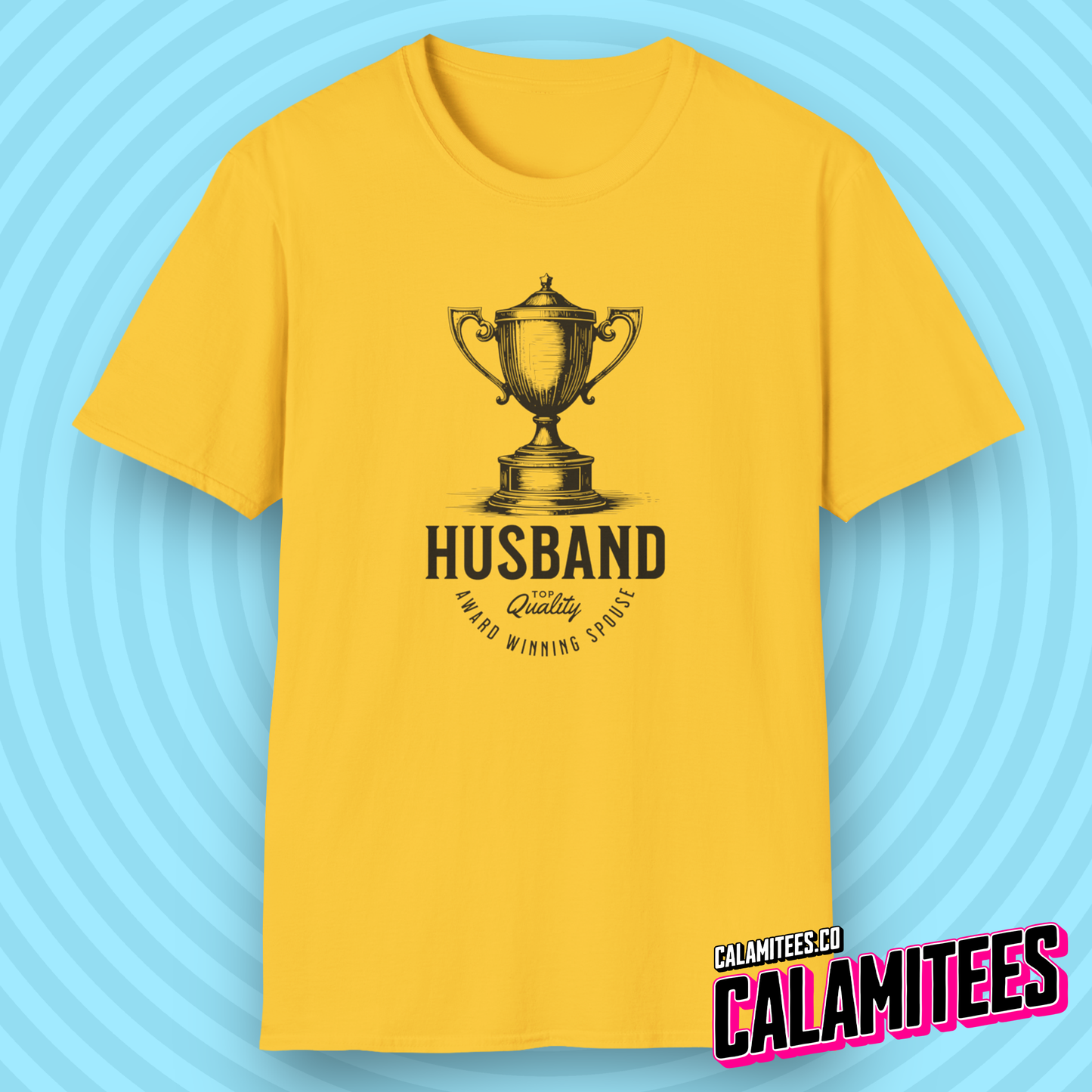 Trophy Husband - Vintage Style Funny Spouse T-Shirt