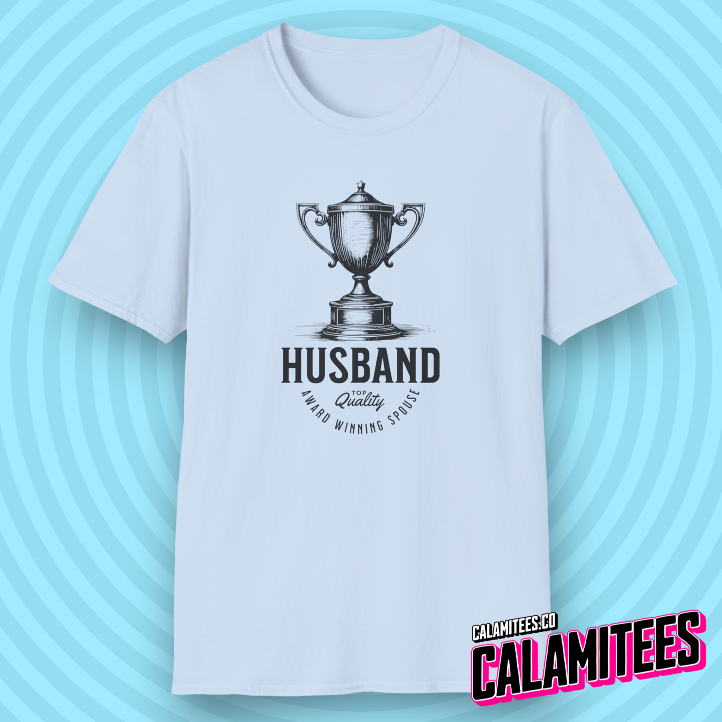 Trophy Husband - Vintage Style Funny Spouse T-Shirt
