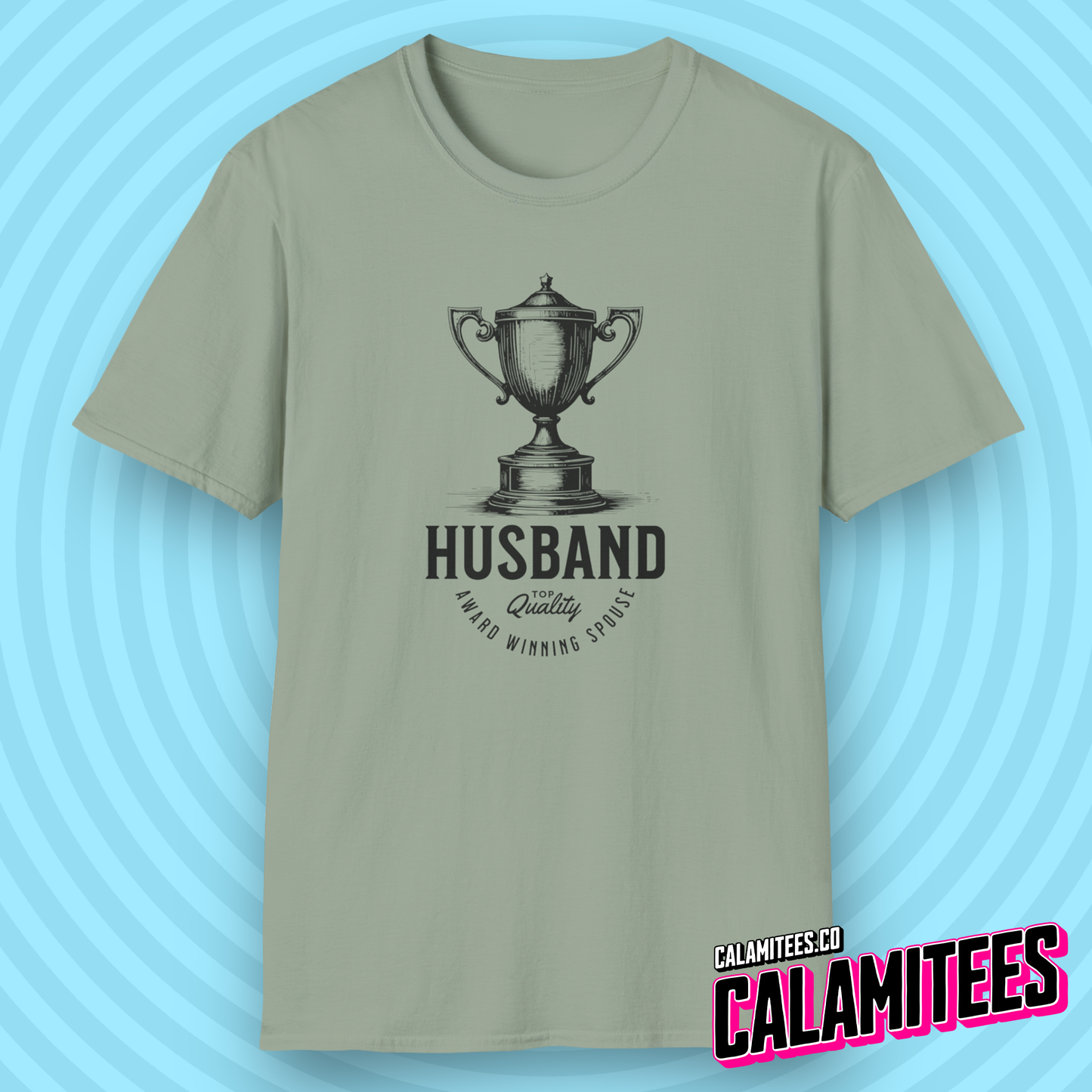 Trophy Husband - Vintage Style Funny Spouse T-Shirt