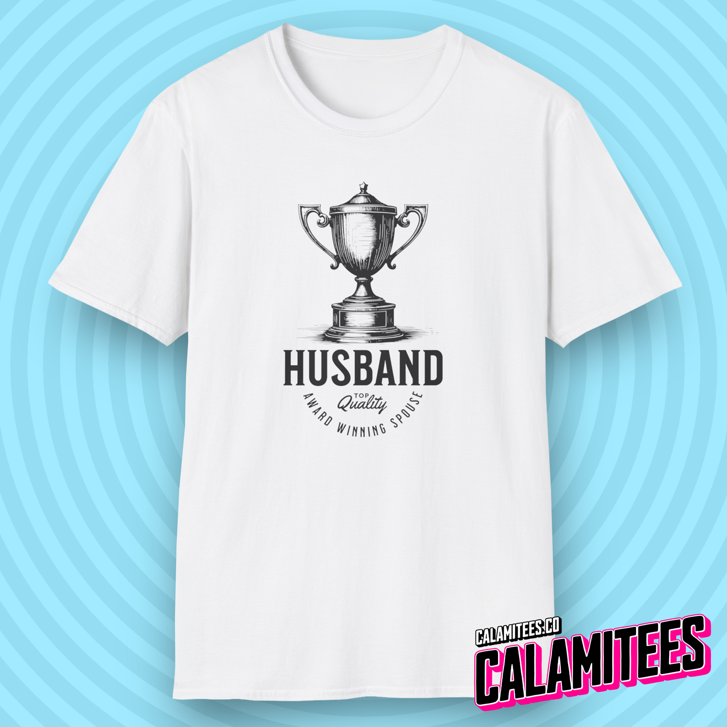 Trophy Husband - Vintage Style Funny Spouse T-Shirt