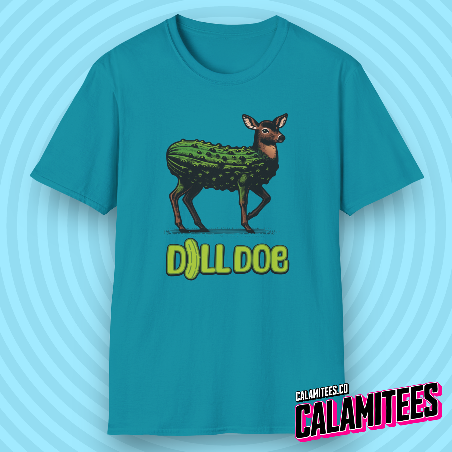 Dill Doe - Pickle Deer Funny Graphic T-Shirt