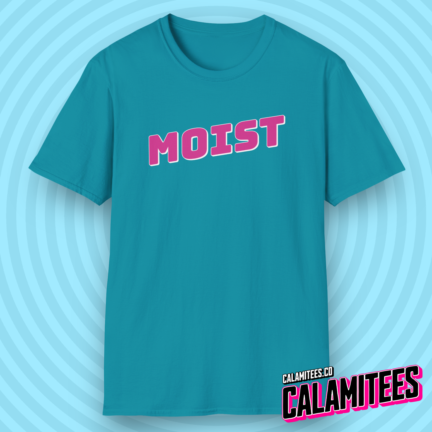 Moist Logo Funny Graphic Tee T-Shirt