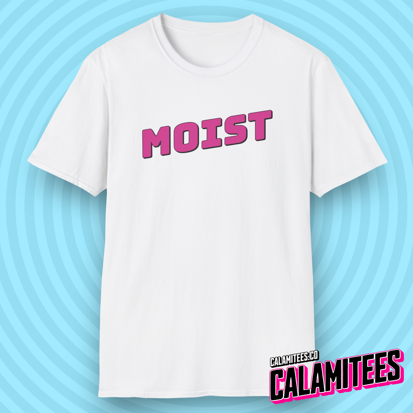 Moist Logo Funny Graphic Tee T-Shirt
