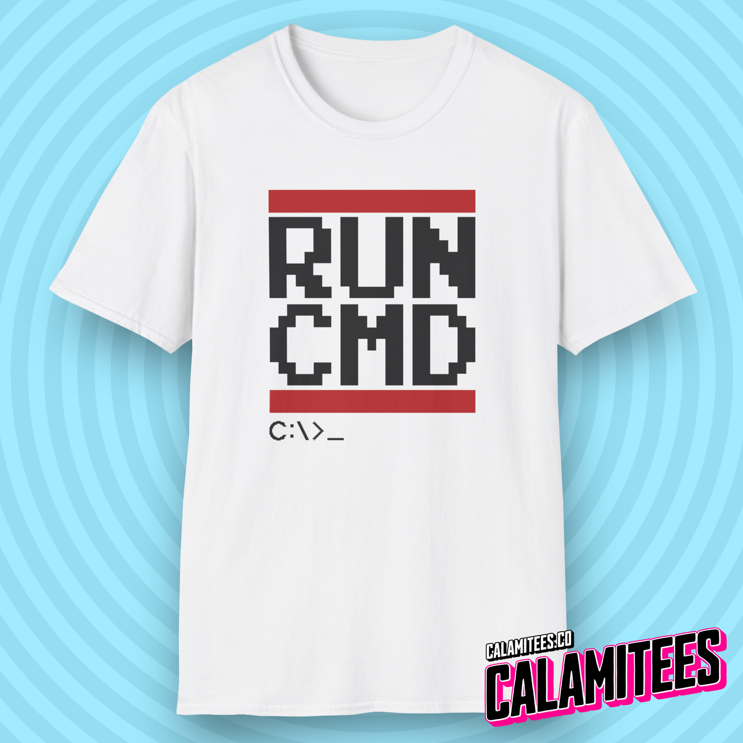 RUN CMD - Parody Logo Geek T-Shirt