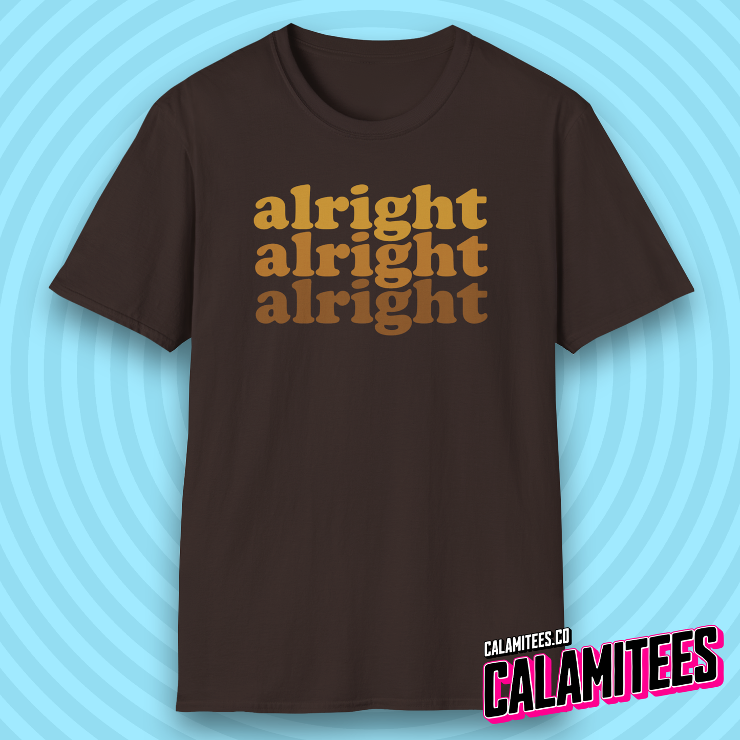 Alright Alright Alright Dazed and Confused Retro 70s Gradient T-Shirt