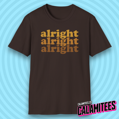 Alright Alright Alright Dazed and Confused Retro 70s Gradient T-Shirt