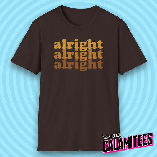 Alright Alright Alright Dazed and Confused Retro 70s Gradient T-Shirt
