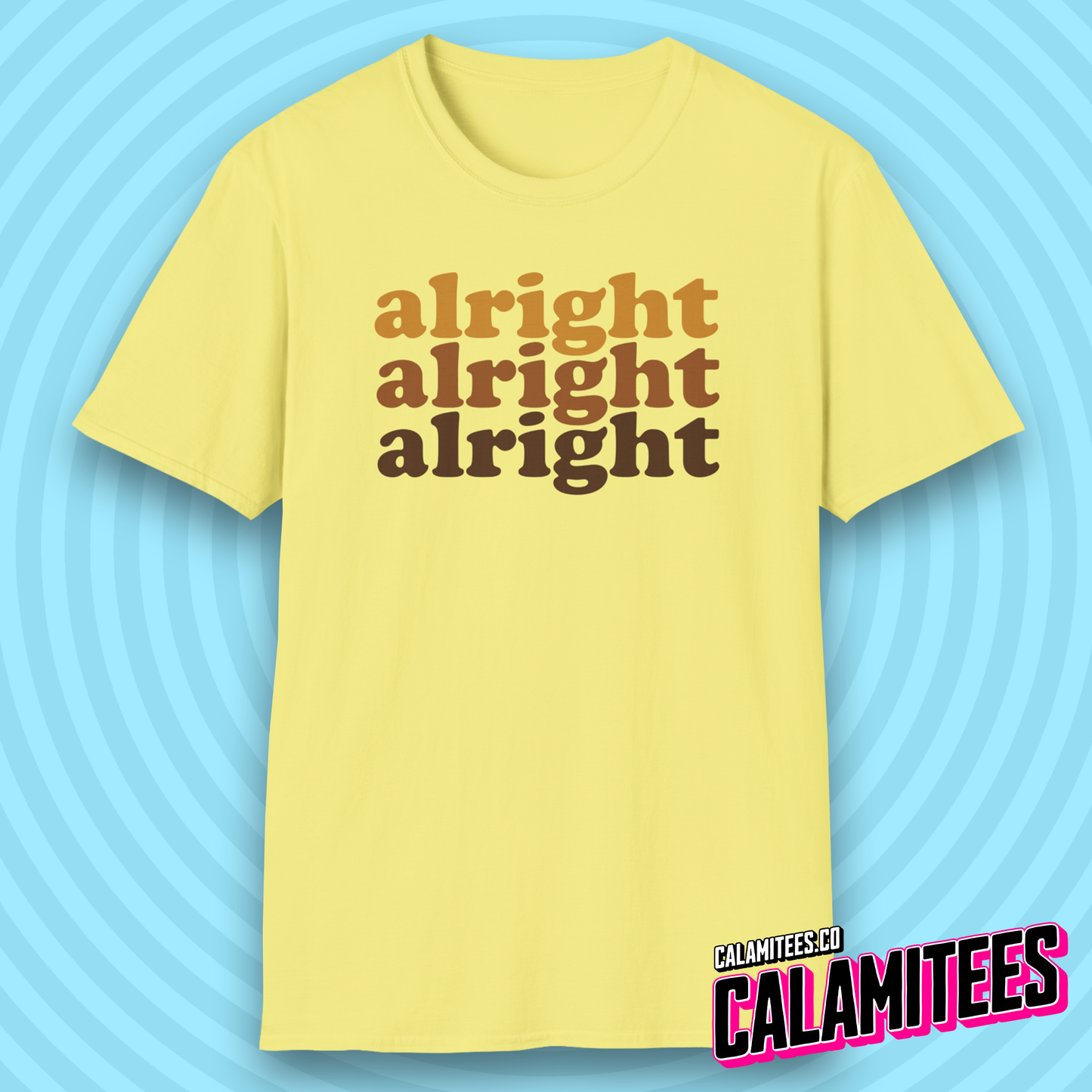 Alright Alright Alright Dazed and Confused Retro 70s Gradient T-Shirt