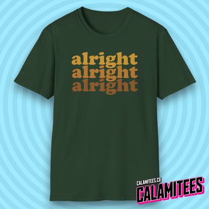 Alright Alright Alright Dazed and Confused Retro 70s Gradient T-Shirt
