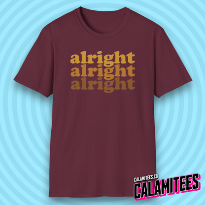 Alright Alright Alright Dazed and Confused Retro 70s Gradient T-Shirt