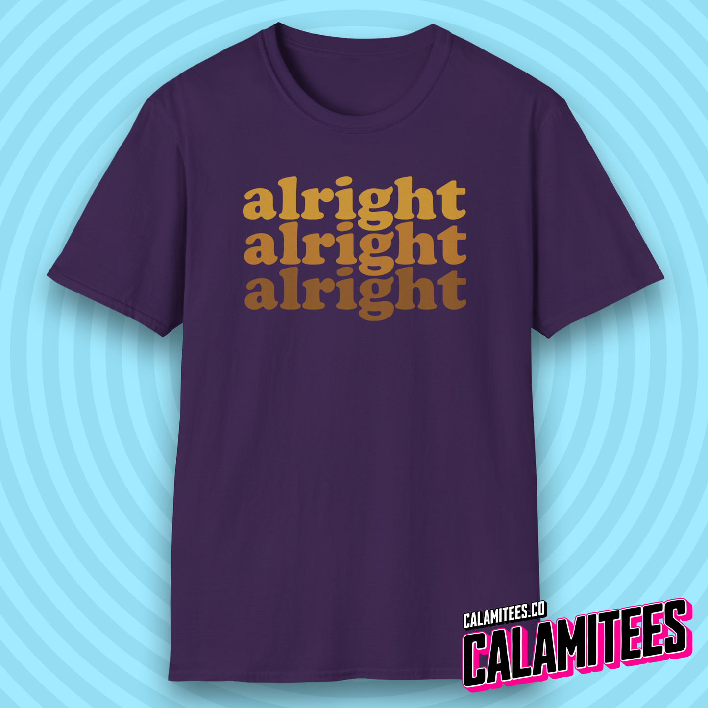 Alright Alright Alright Dazed and Confused Retro 70s Gradient T-Shirt