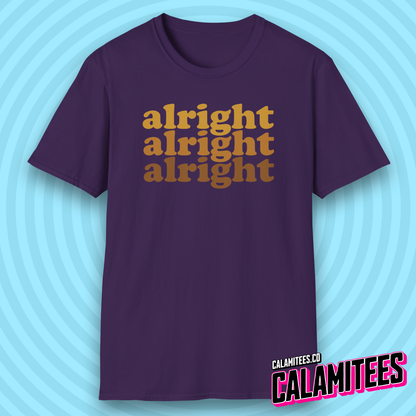 Alright Alright Alright Dazed and Confused Retro 70s Gradient T-Shirt