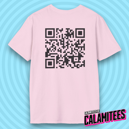 Rick Roll QR Code Prank Never Gonne Give You Up Rick Astle Video T-Shirt by CALAMITEES.co