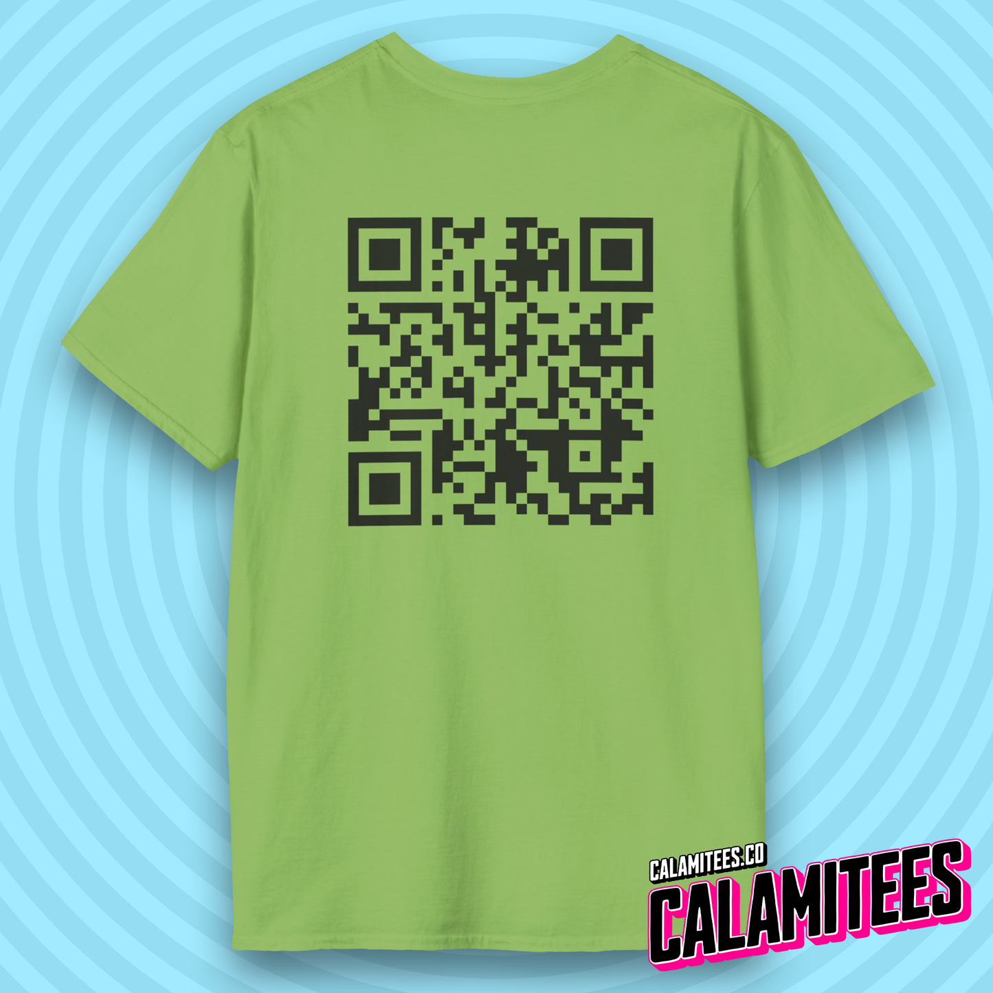 Rick Roll QR Code Prank Never Gonne Give You Up Rick Astle Video T-Shirt by CALAMITEES.co