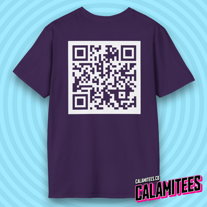 Rick Roll QR Code Prank Never Gonne Give You Up Rick Astle Video T-Shirt by CALAMITEES.co