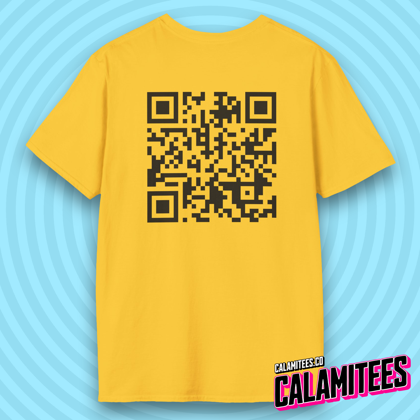 Rick Roll QR Code Prank Never Gonne Give You Up Rick Astle Video T-Shirt by CALAMITEES.co