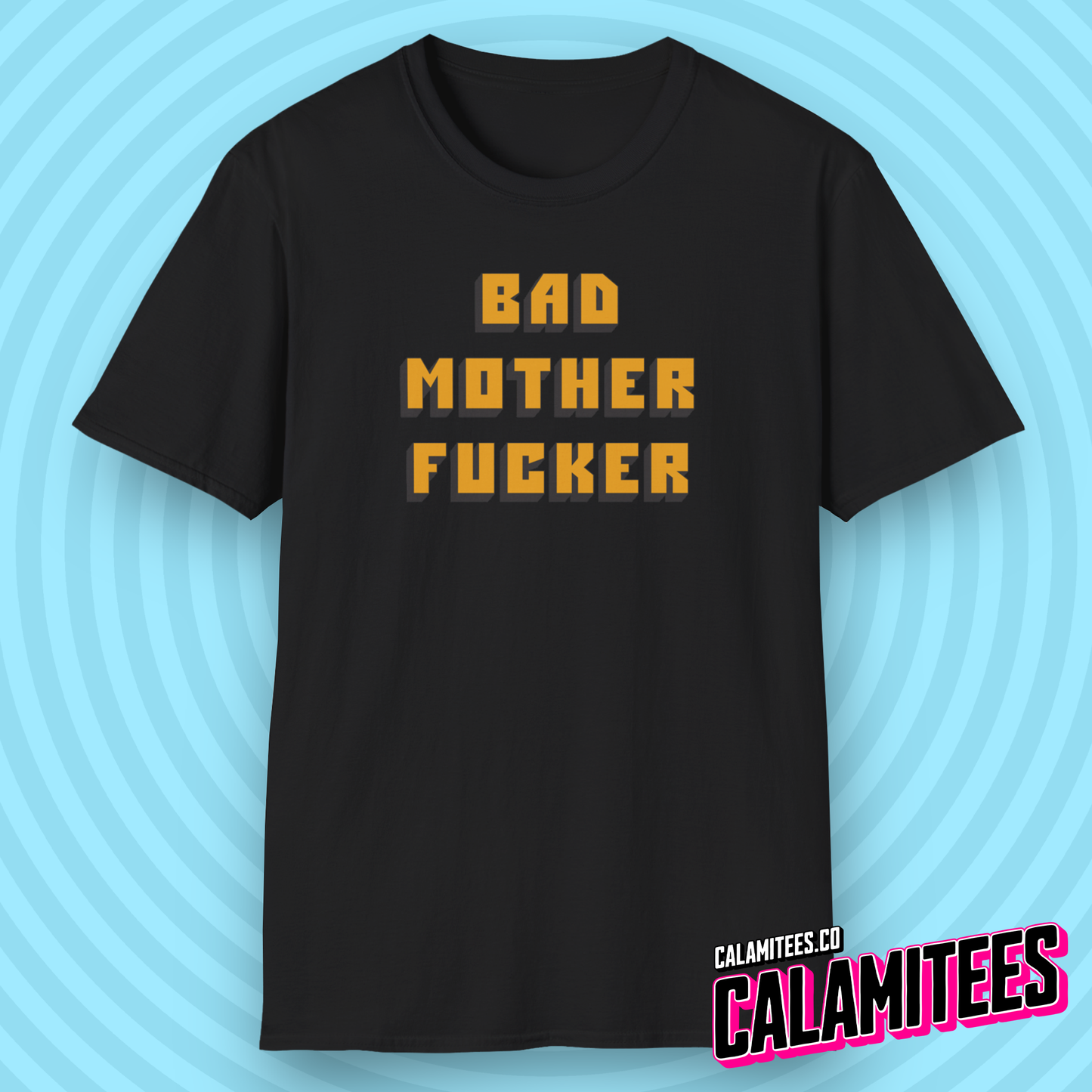 Bad Mother Fucker Pulp Fiction Style Logo T-Shirt