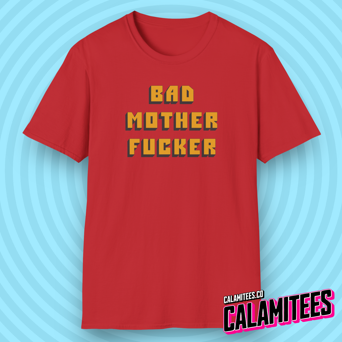 Bad Mother Fucker Pulp Fiction Style Logo T-Shirt